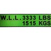 Tie 4 Safe 2" x 10' Lasso Strap w/ D Ring Auto Tie Down Wheel Lift Tow Truck Trailer Green, 10PK TWS21-510-W27-GR-C-10